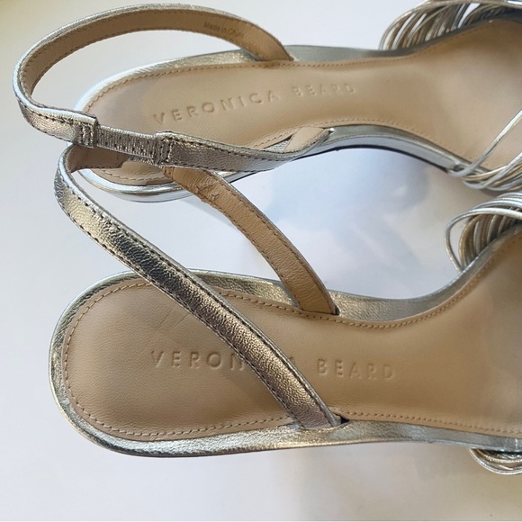 Veronica Beard leather metallic knot sandals - Picture 10 of 12